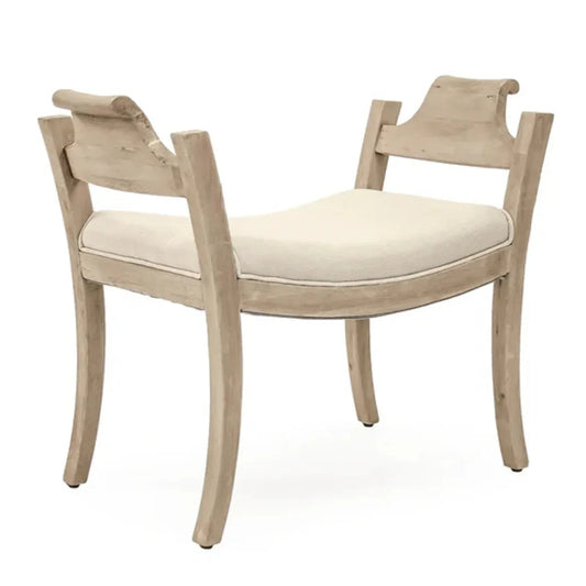 Tabouret d'appoint à cadre en bois rustique