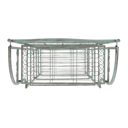 Étagère de boulangerie d'extérieur à 4 niveaux en fer forgé victorien SAFAVIEH Bryn - 25 po L x 15 po P x 63 po H - 25L x 15P x 63H