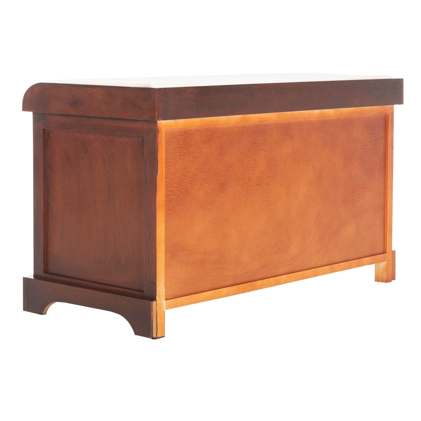 Banc de rangement tressé marron Euphemia de SAFAVIEH - 33,5 x 16,1 x 19,9 - 34 L x 16 P x 20 H