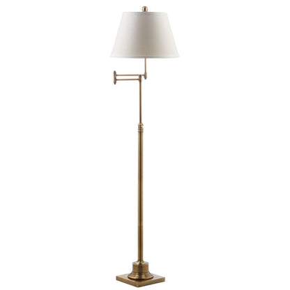 Lampadaire pivotant doré SAFAVIEH Lighting Tracee de 60 pouces - 16 x 16 x 54,5-68,5 - 16 L x 16 P x 69 H