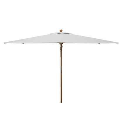 Parasol de marché à poulie en bois SAFAVIEH Outdoor Glauca de 11 pieds