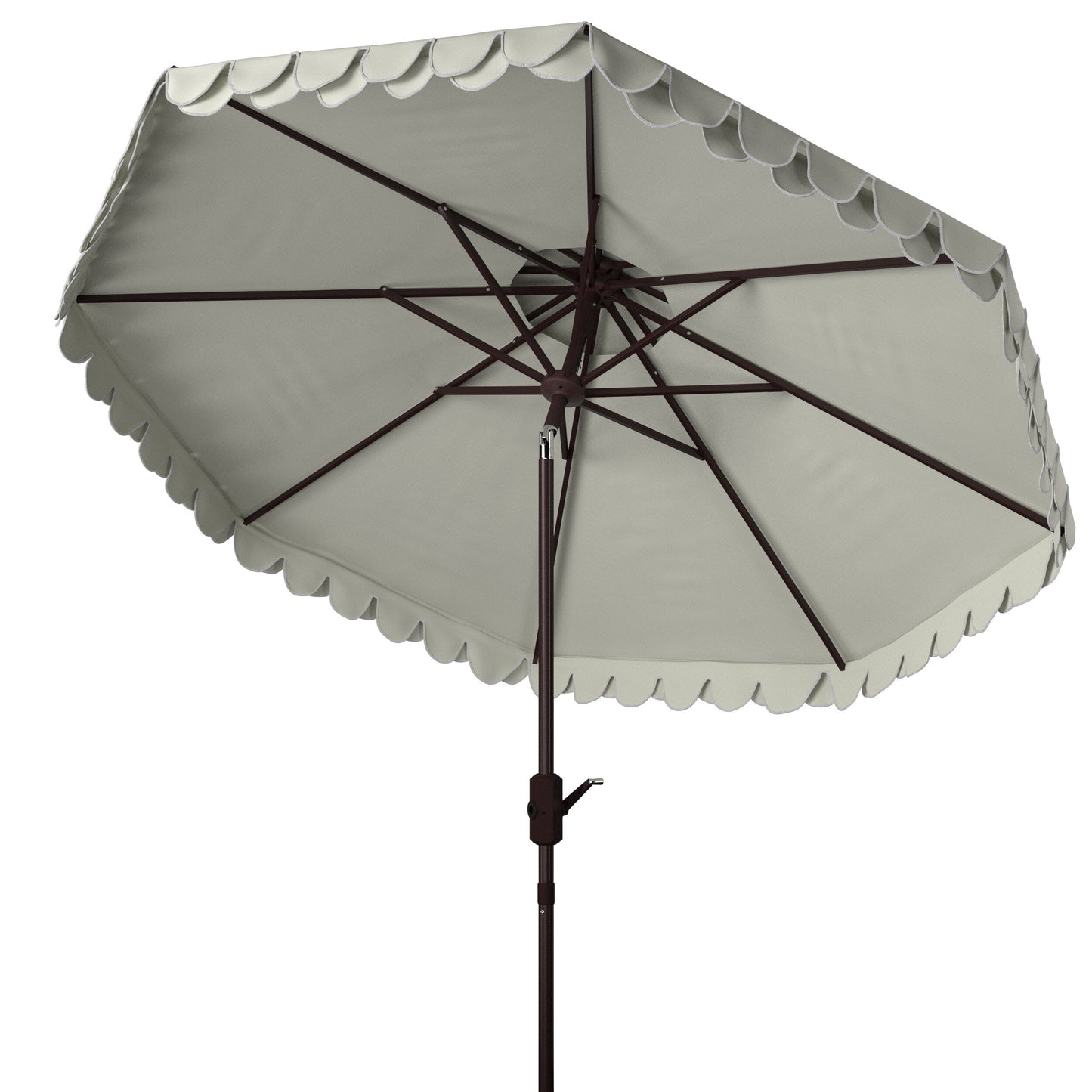 Parasol double toit SAFAVIEH Outdoor Kjerstin Valance 9 pieds