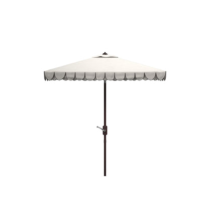 Parasol carré d'extérieur SAFAVIEH Naima Valance de 7,5 pieds