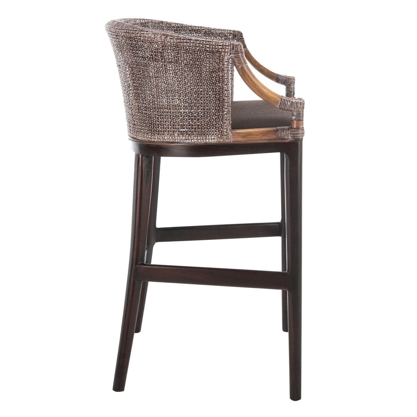 Tabouret de bar en rotin SAFAVIEH Virona de 76 cm (22,3 po l x 20,5 po l x 39 po H)