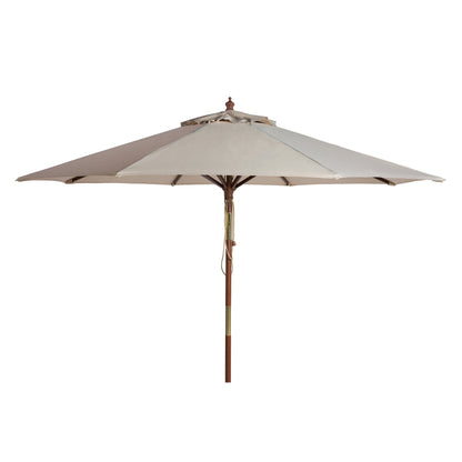 Parasol d'extérieur en bois SAFAVIEH Zlatana de 2,7 m