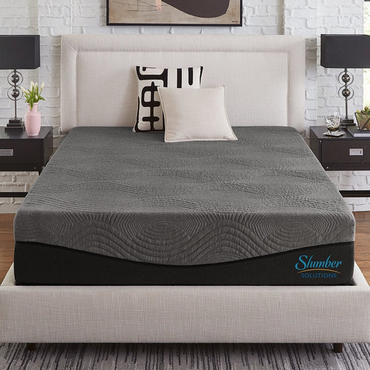 Matelas en mousse à mémoire de forme Active 12 pouces au charbon de bois Slumber Solutions