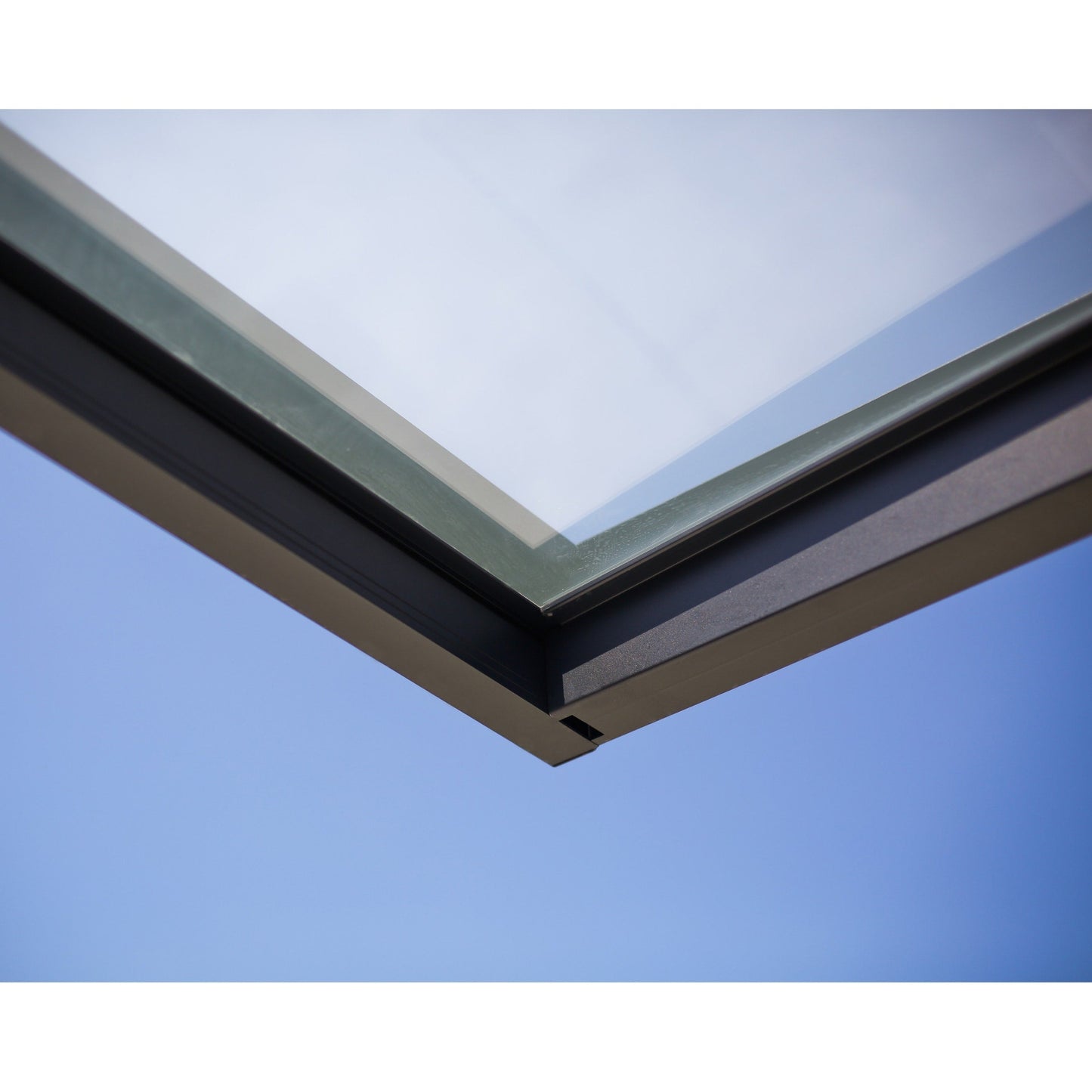 Auvent de porte et de fenêtre transparent gris Sophia de 3 pi