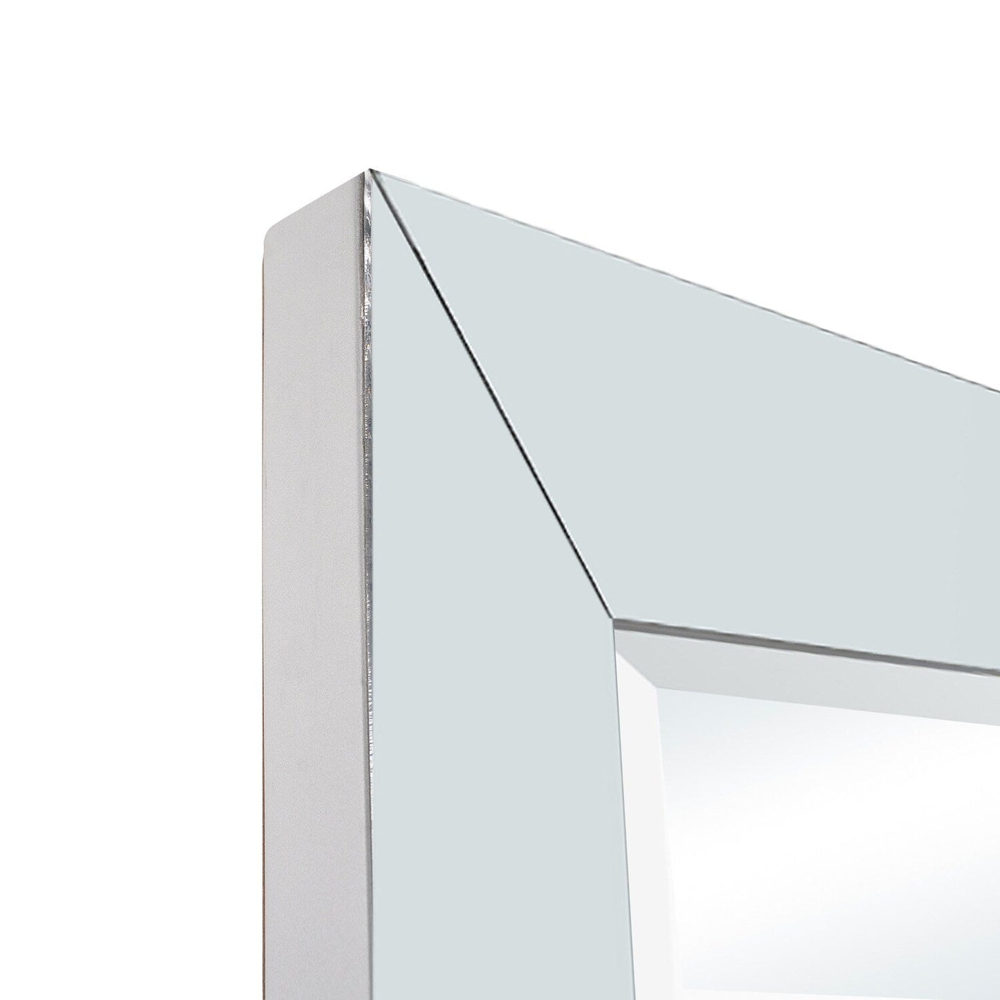 Grand miroir perlé pleine longueur - Miroir surdimensionné sur toute la longueur, sur pied ou à fixer au mur