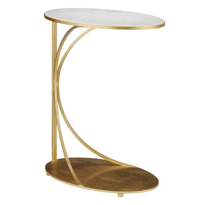 Table d'appoint cantilever dorée