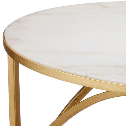 Table d'appoint cantilever dorée