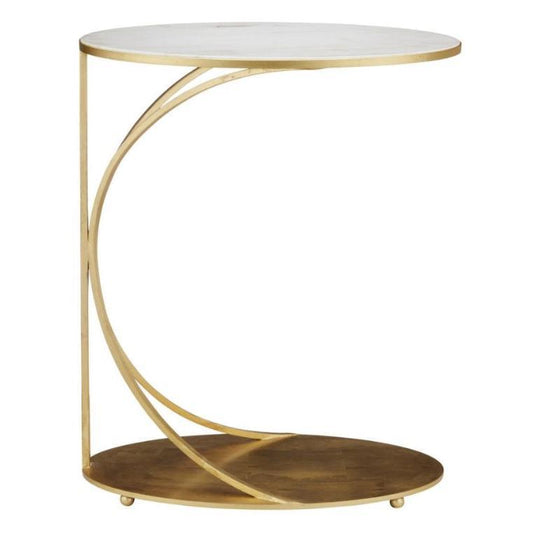 Table d'appoint cantilever dorée