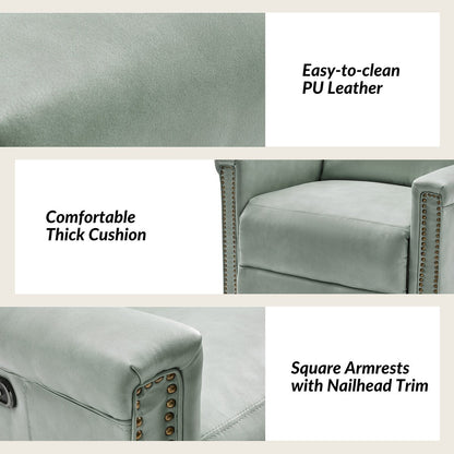 Ensemble de 2 fauteuils inclinables électriques pivotants et à bascule traditionnels Tobias par HULALA HOME