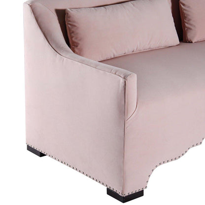 Canapé arqué contemporain rose