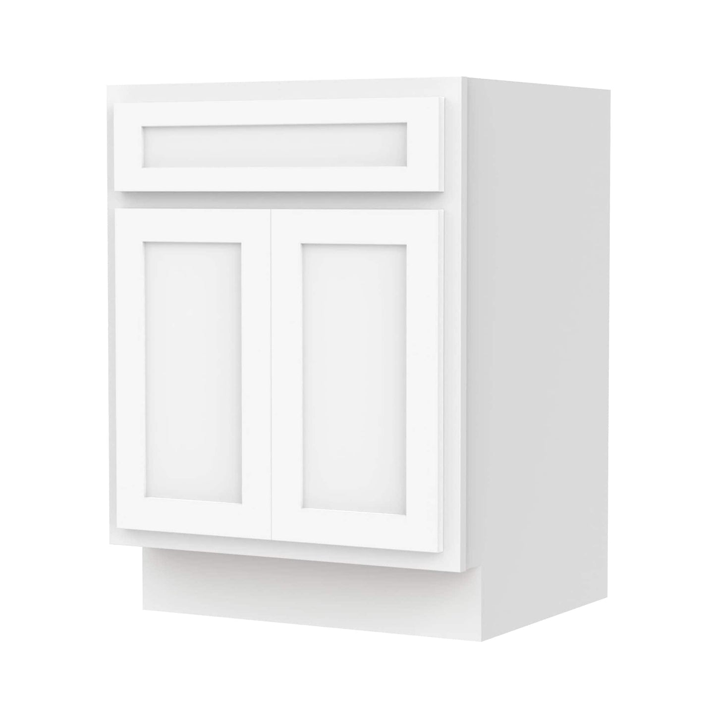 Meuble-lavabo simple en bois massif de 24 pouces de Vanity Art