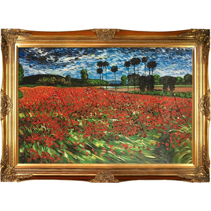 Reproduction à l'huile peinte à la main du « Champ de coquelicots » de Vincent Van Gogh