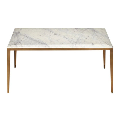 Table basse en marbre blanc lilas