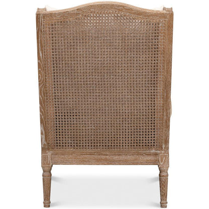 Chaise en tissu côtier beige naturel