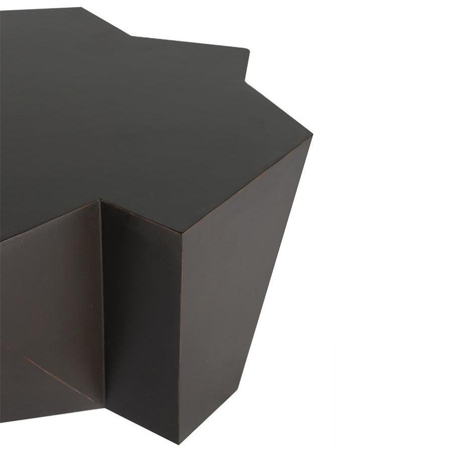 Table basse géométrique moderne noire