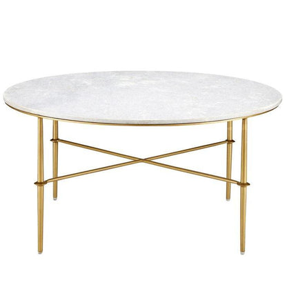 Table basse en marbre blanc Chantale