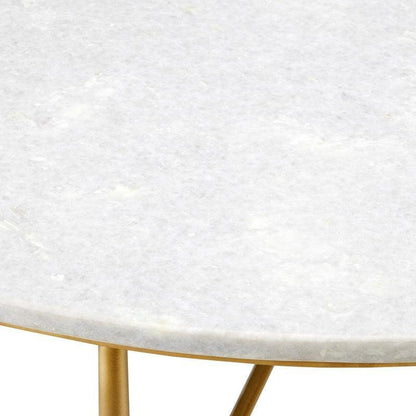 Table basse en marbre blanc Chantale