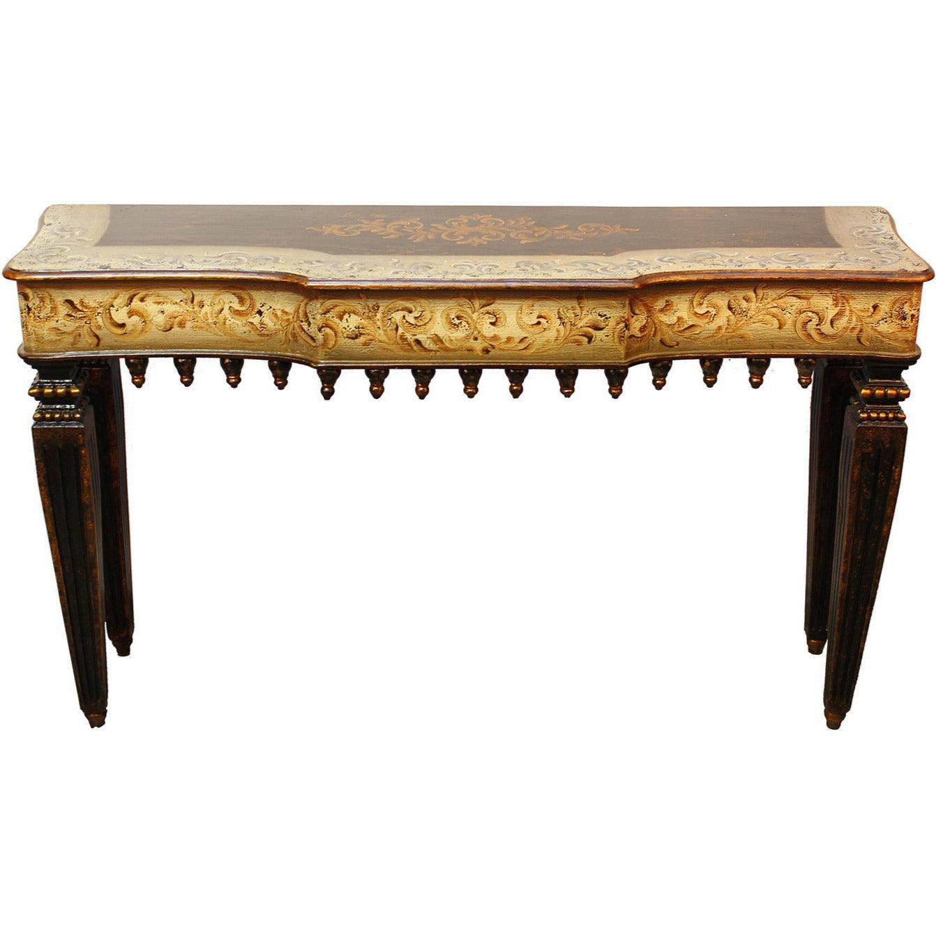 Console peinte à volutes Conquistador
