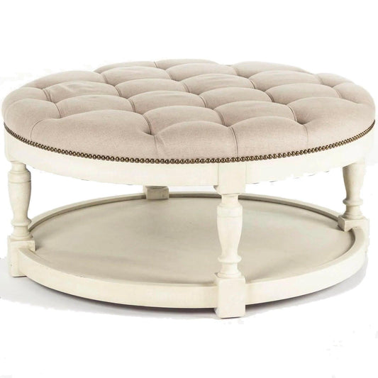 Pouf rond capitonné Cosmo
