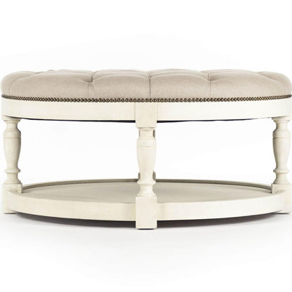 Pouf rond capitonné Cosmo