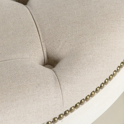 Pouf rond capitonné Cosmo
