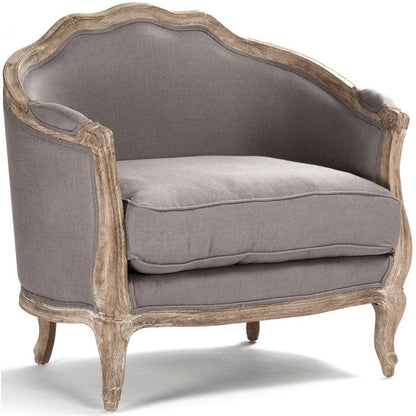 Fauteuil Maison Love à plateau incurvé