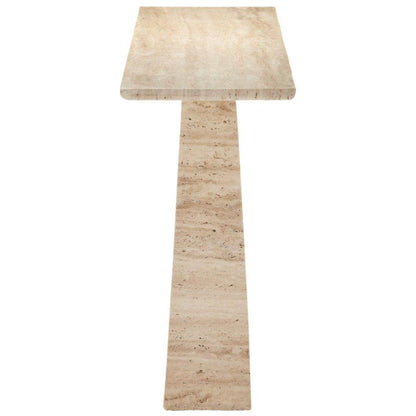 Table console en travertin naturel