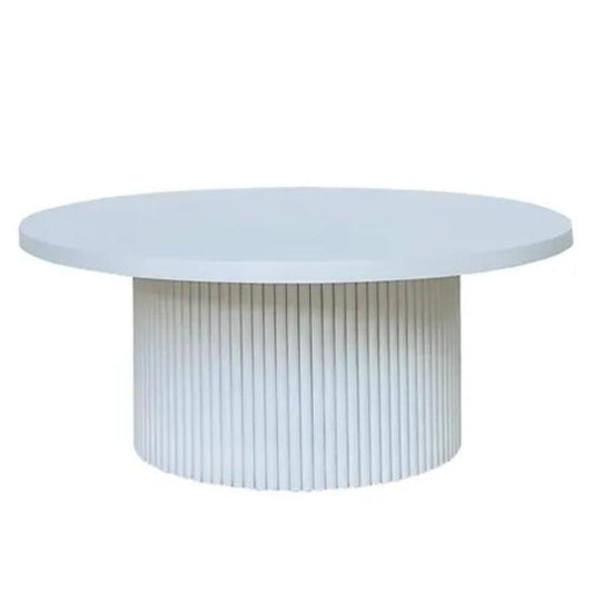 Table basse biologique blanche Elle