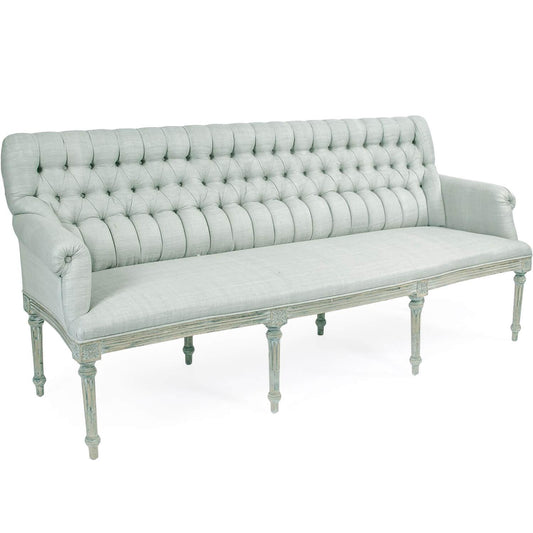 Banc de salon capitonné Verte européen