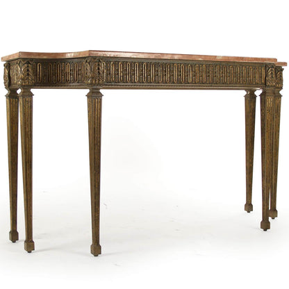 Console avec plateau en marbre Fabrice