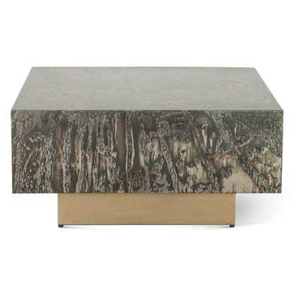 Table basse patinée du désert