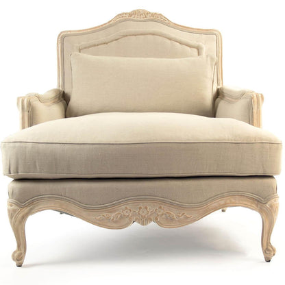 Fauteuil de salon chic de style ferme française
