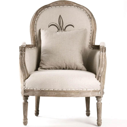Chaise en jute Fleur française