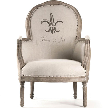 Chaise en jute Fleur française