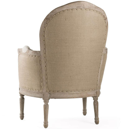 Chaise en jute Fleur française