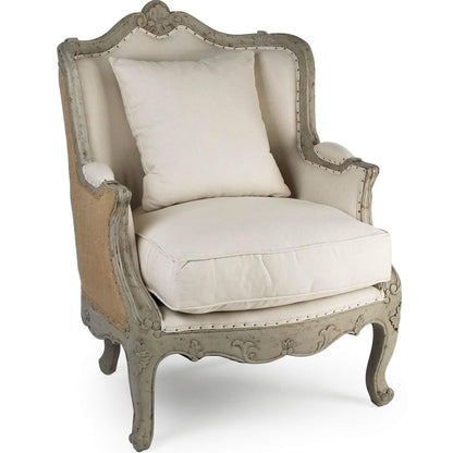 Fauteuil Adèle en lin français