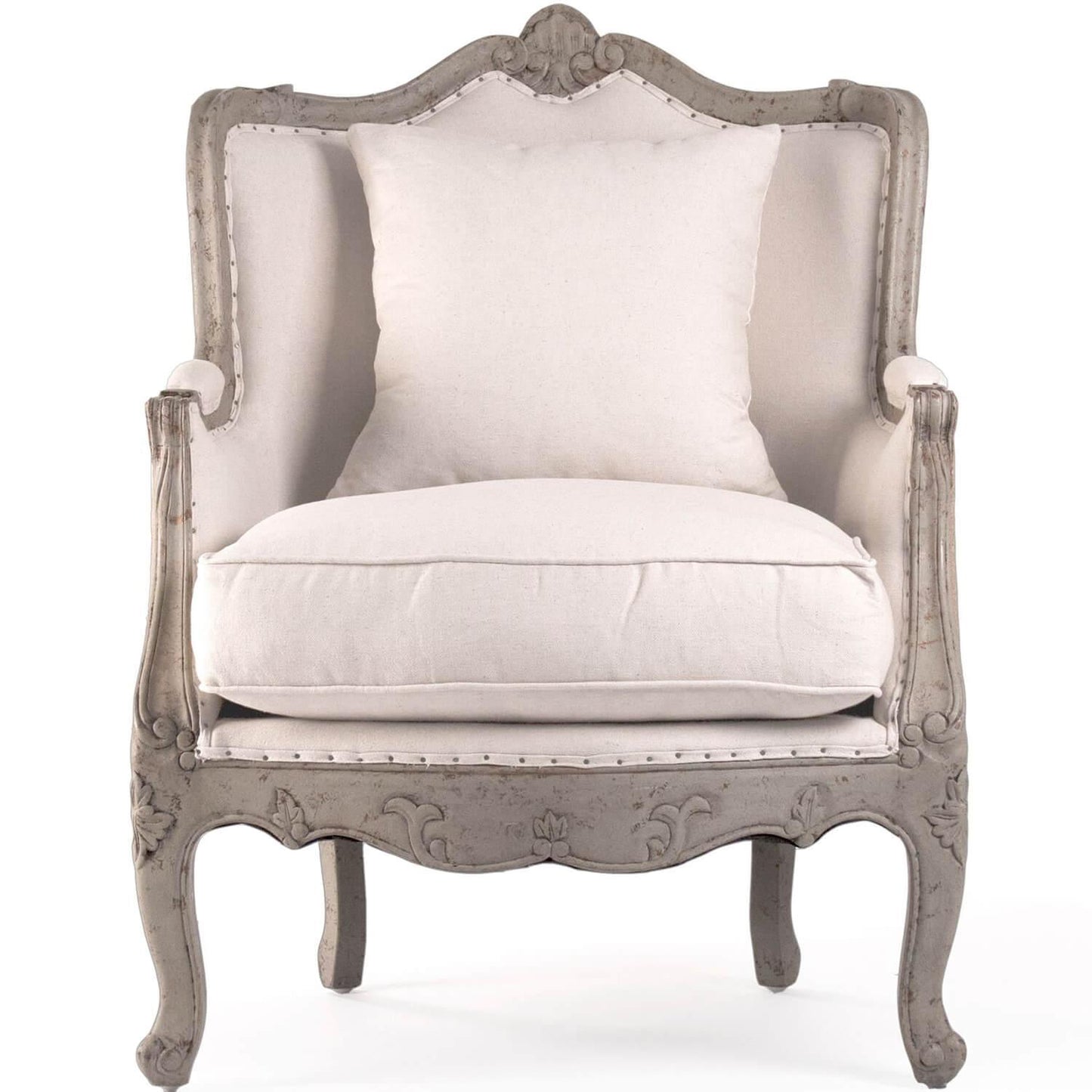 Fauteuil Adèle en lin français