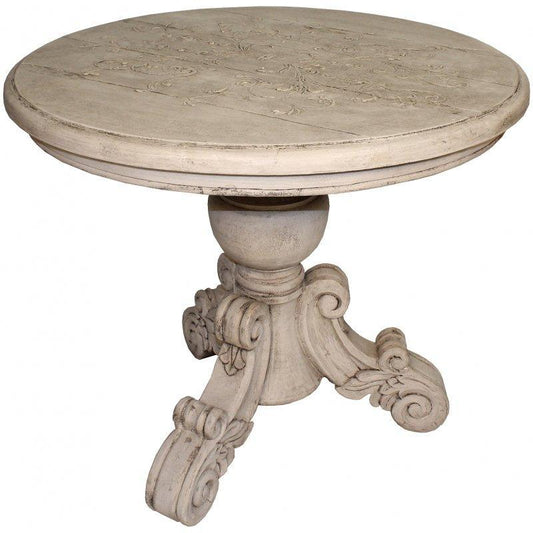 Table ronde à volutes française