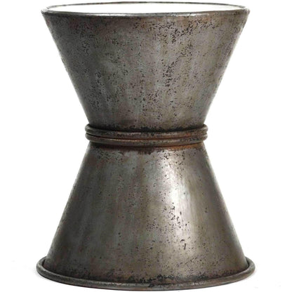 Tabouret en fer galvanisé