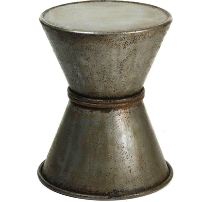 Tabouret en fer galvanisé