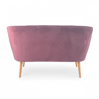 Banc en velours rose Moda