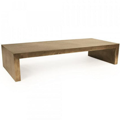 Table basse en fer doré et glamour