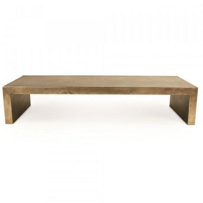Table basse en fer doré et glamour