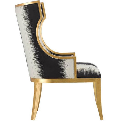 Chaise Kona avec garnitures dorées