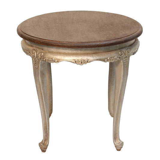 Petite table d'appoint française dorée