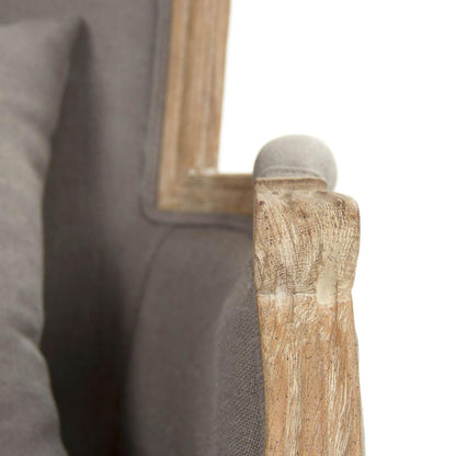Fauteuil club français gris