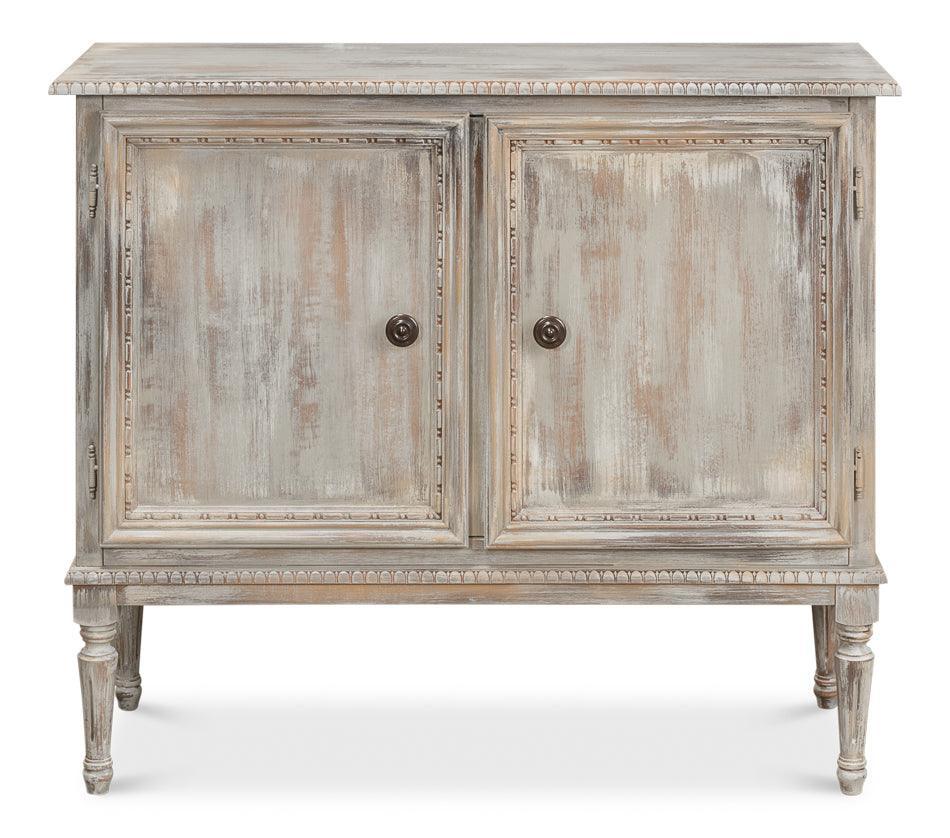 Armoire latérale à 2 portes en chêne gris et tulipier